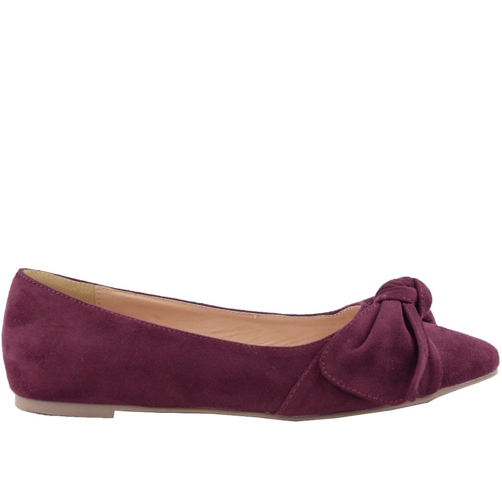BURGUNDY FLAT BALLET